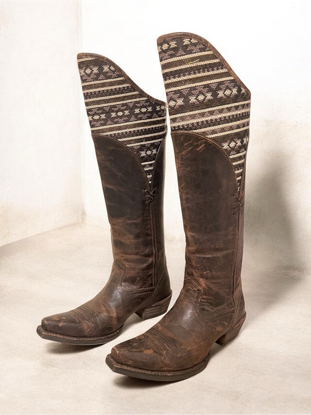 Ariat Caldera Knee High Western Cowboy Boots Snip Toe 6